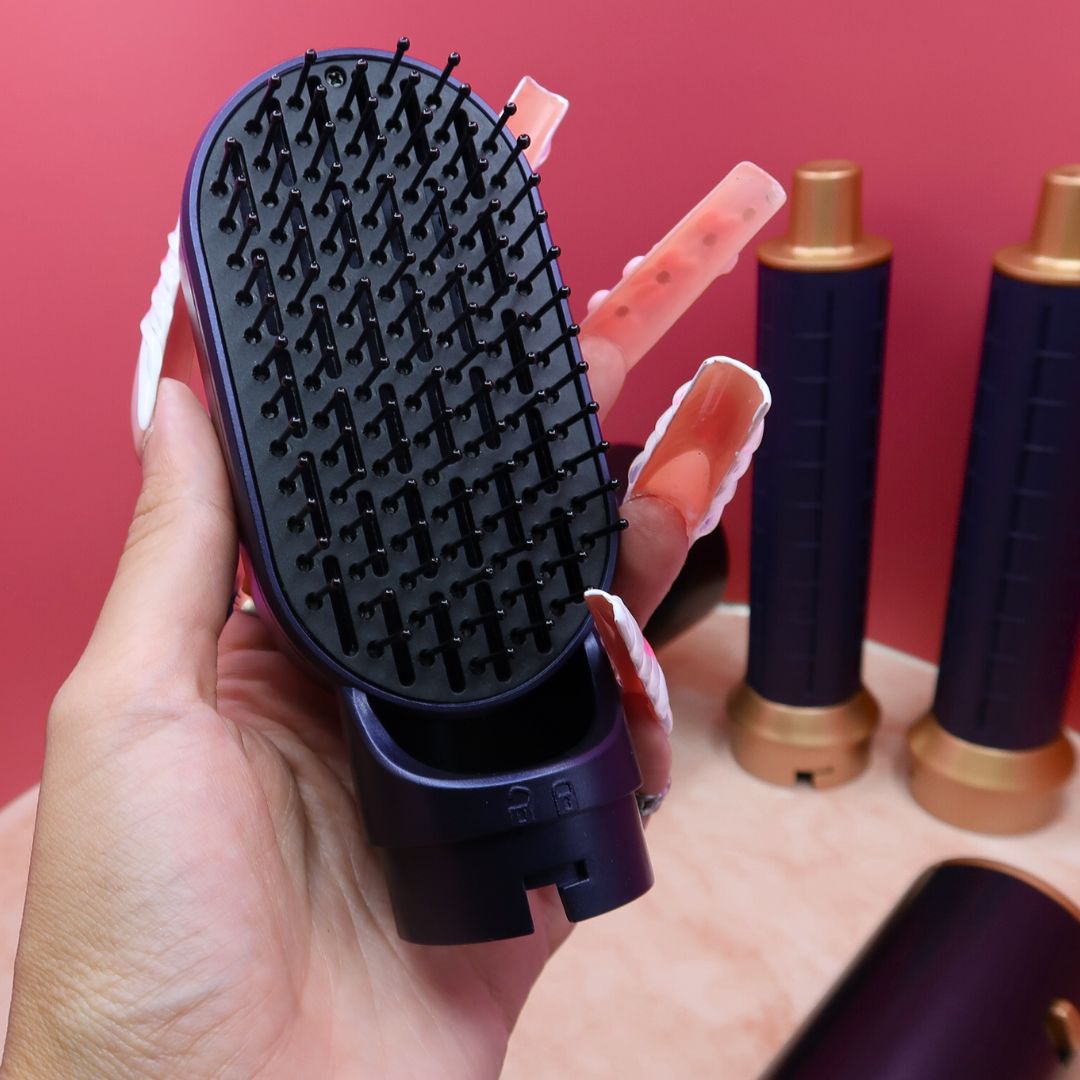 💇‍♀️ Set Coiffure 5-en-1 "AirGlam" – Sèche, Lisse, Boucle & Volume