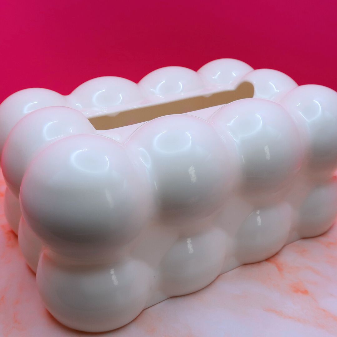 💖 Boîte à mouchoirs Bubble Pop – Édition Glossy