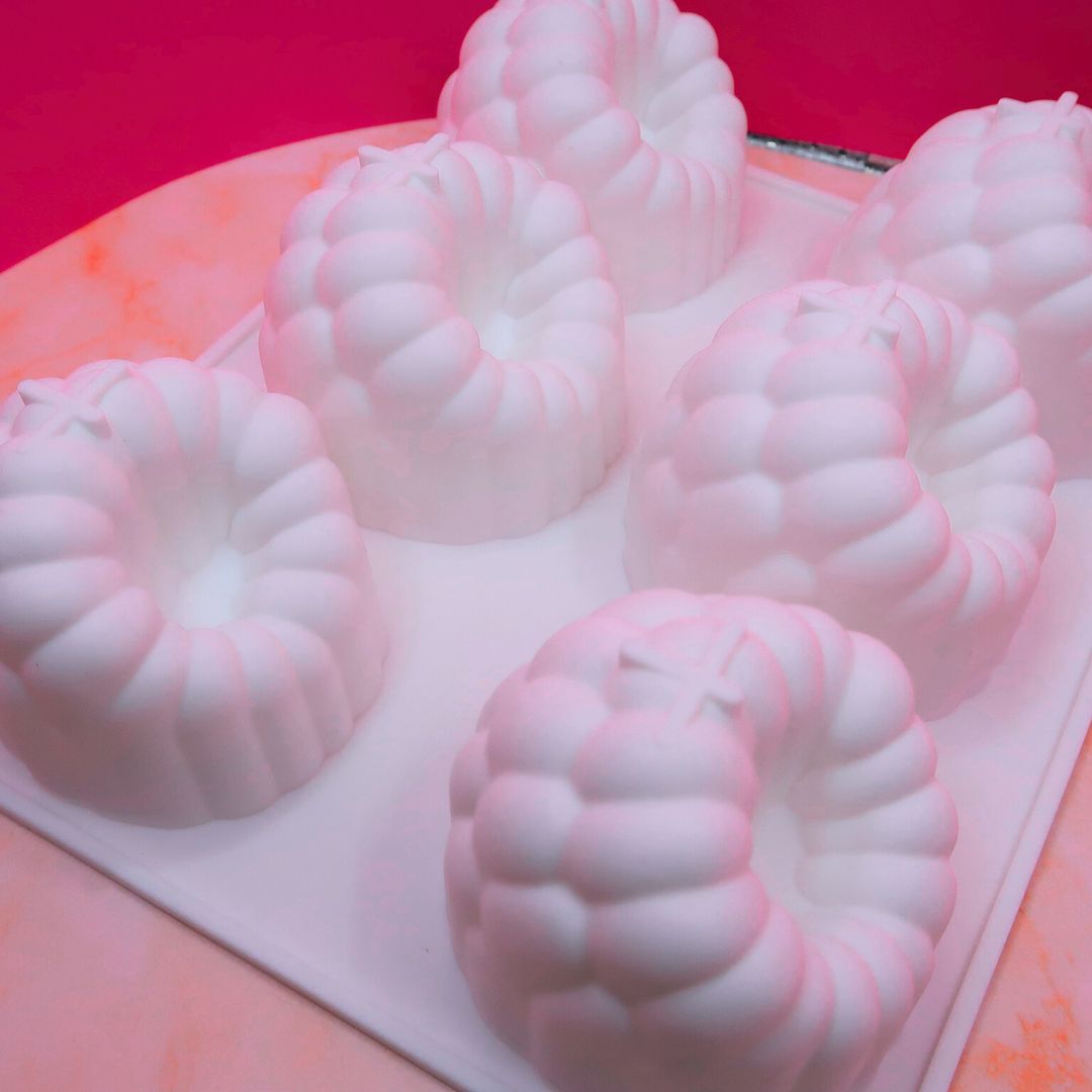 🍰 Moule Silicone Trompe-l'œil Framboise – Set 6 pièces