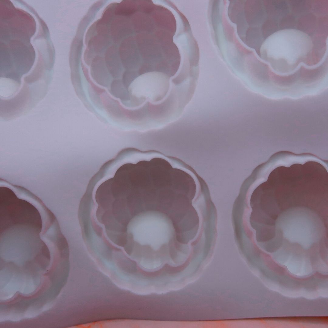 🍰 Moule Silicone Trompe-l'œil Framboise – Set 6 pièces