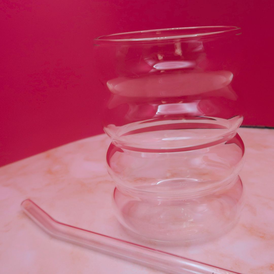 ☕ Verre Latte “Ripple” – Double Paroi & Design Ondulé