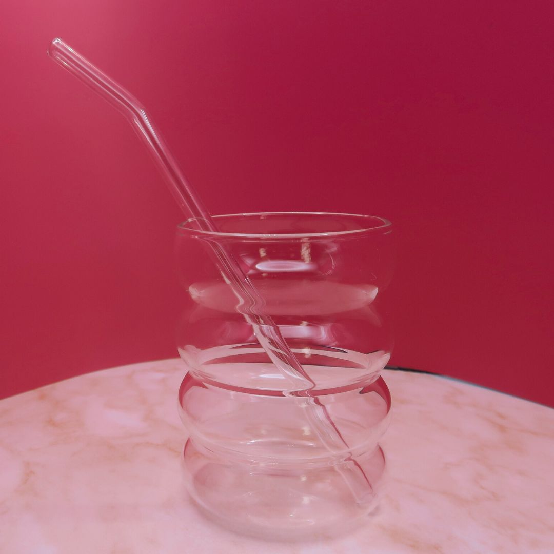 ☕ Verre Latte “Ripple” – Double Paroi & Design Ondulé