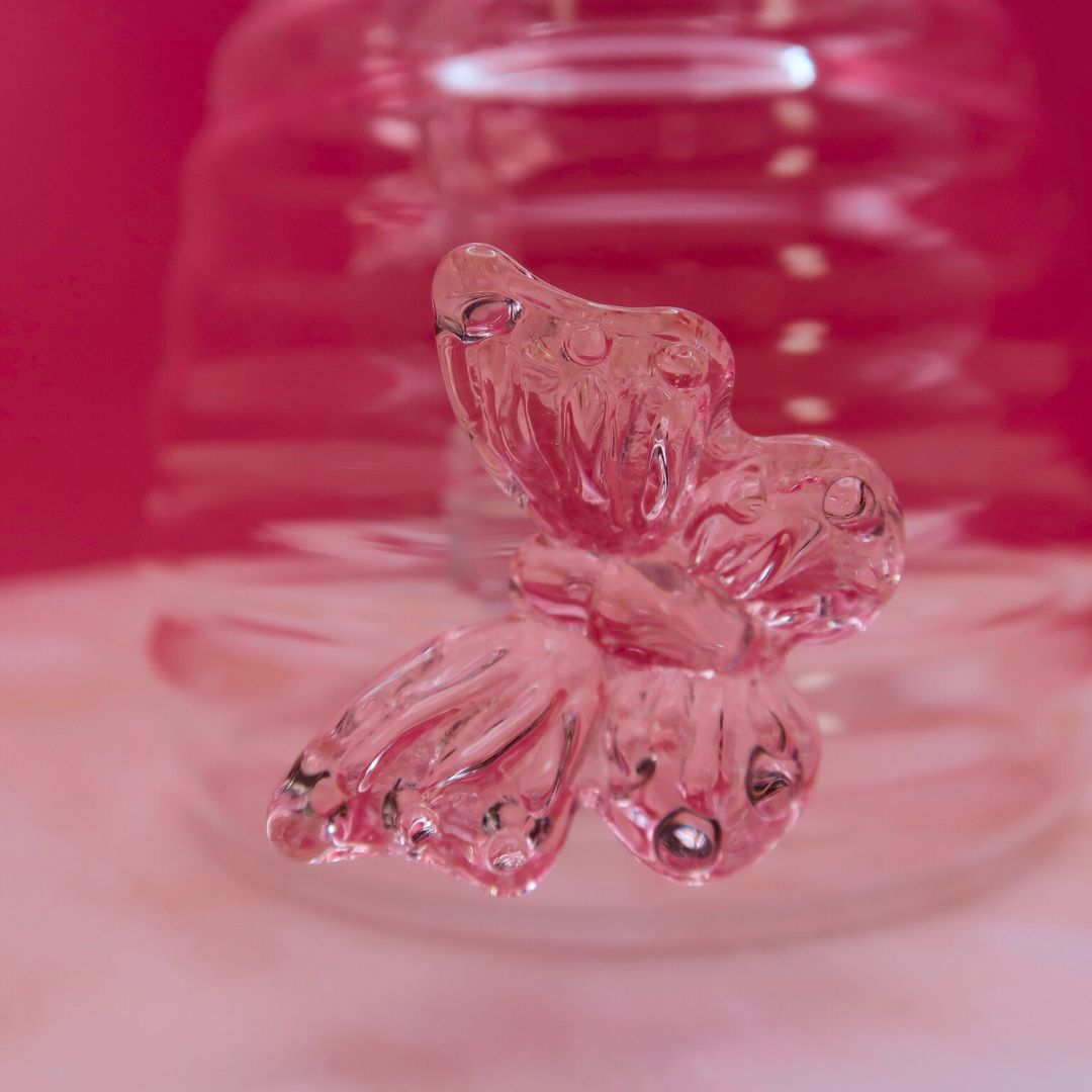 🍯 Pot à Miel "Crystal Bee" – Verre & Détails Papillon