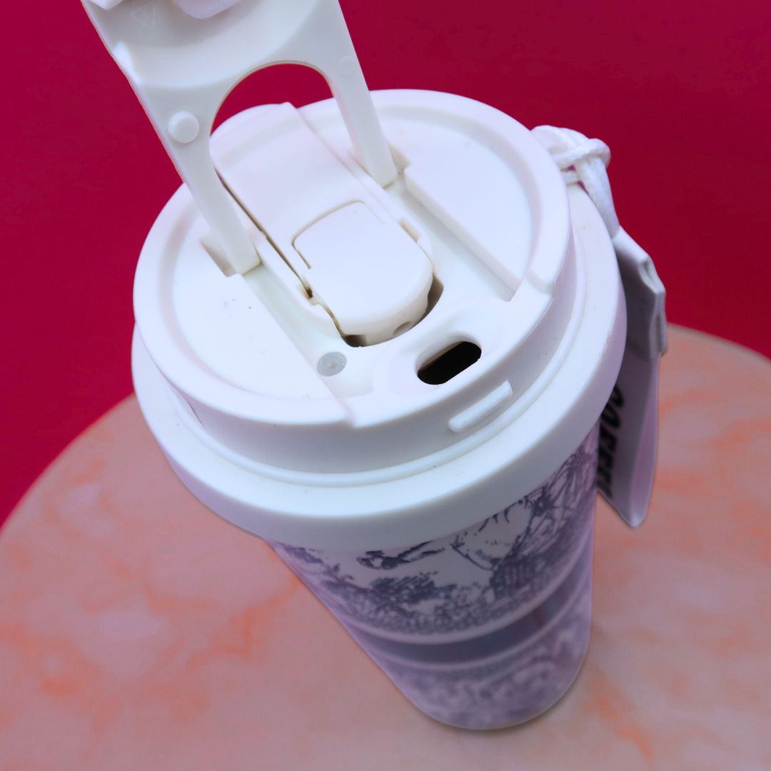 ☕ Mug Nomade "Blue Paris" – Gobelet Isotherme 400ml avec Sangle