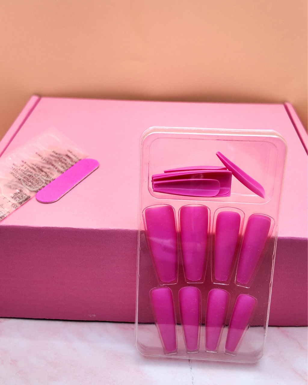 Pink Power – Press On Nails Fuchsia 💗
