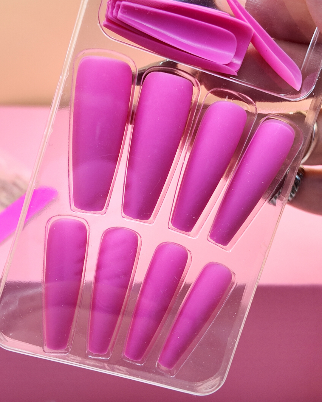 Pink Power – Press On Nails Fuchsia 💗