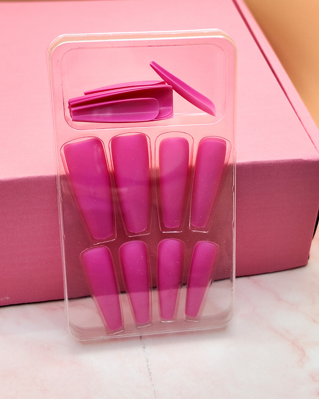 Pink Power – Press On Nails Fuchsia 💗