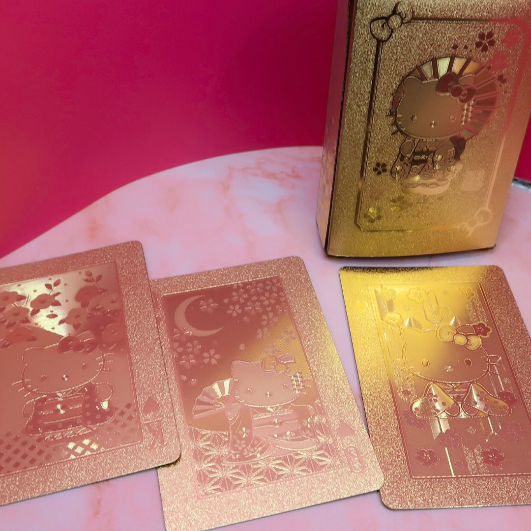 ✨ Cartes Gold Collector – Édition Hello Kitty & Rose Mystique