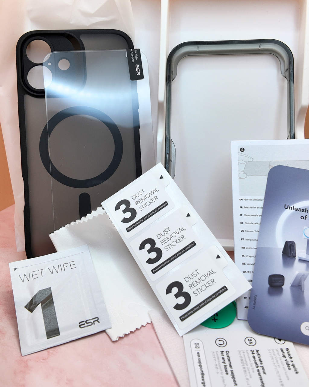 ✨ Coque iPhone MagSafe + Protection écran – Set complet ESR