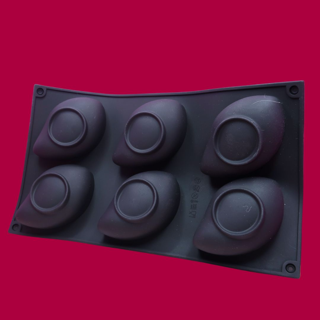 🥭 Moule Silicone 3D "Mangue Mystique" – 6 Cavités