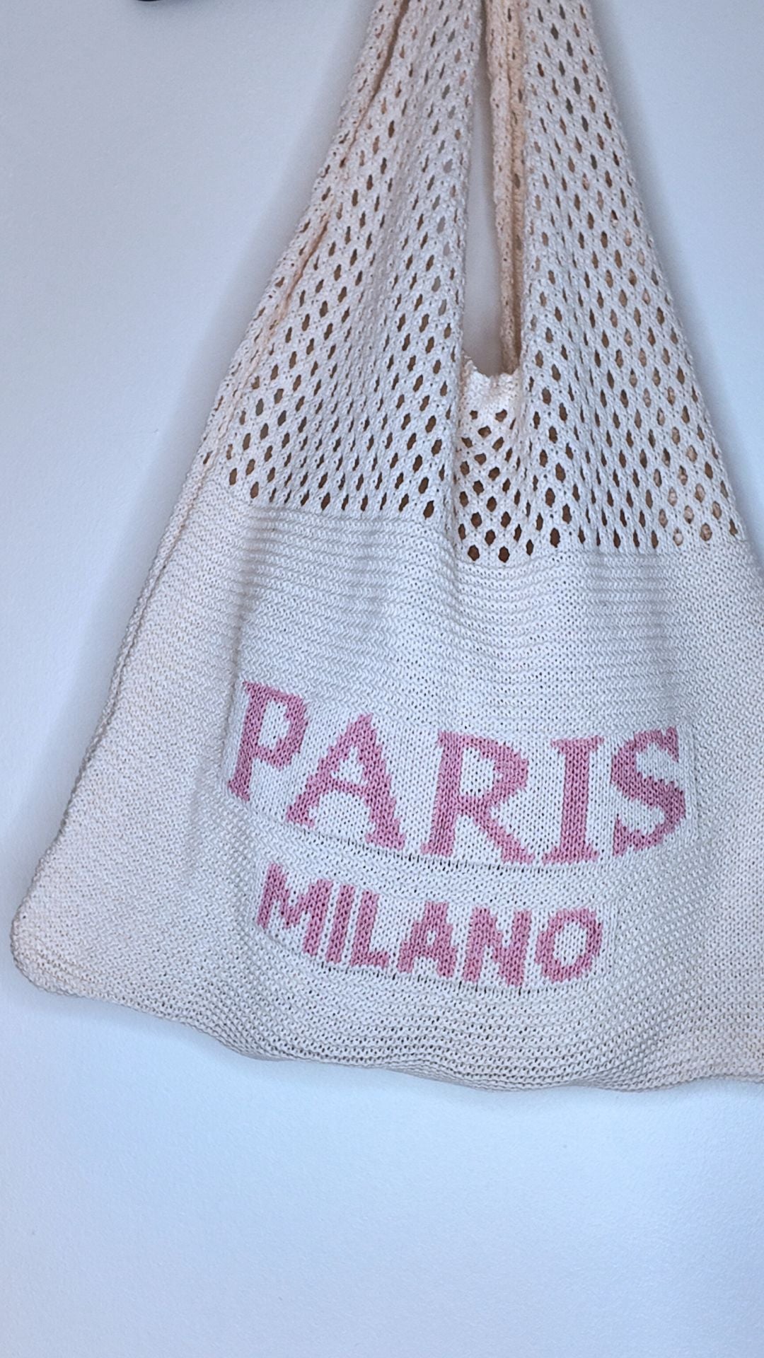 🧶 Sac en Crochet « Paris Milano » — Édition Pink Vibes