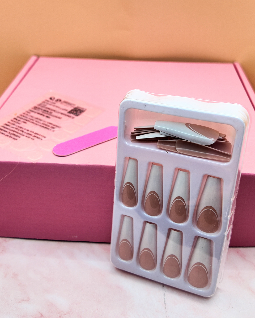 Latte Chic – Press On Nails ☕🤎