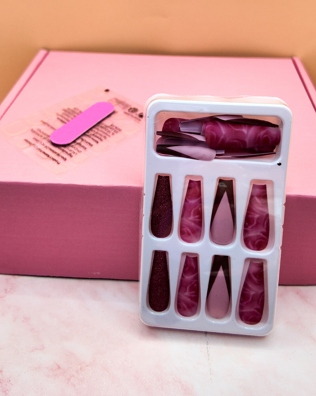 Velvet Wine – Press On Nails ❤️‍🔥