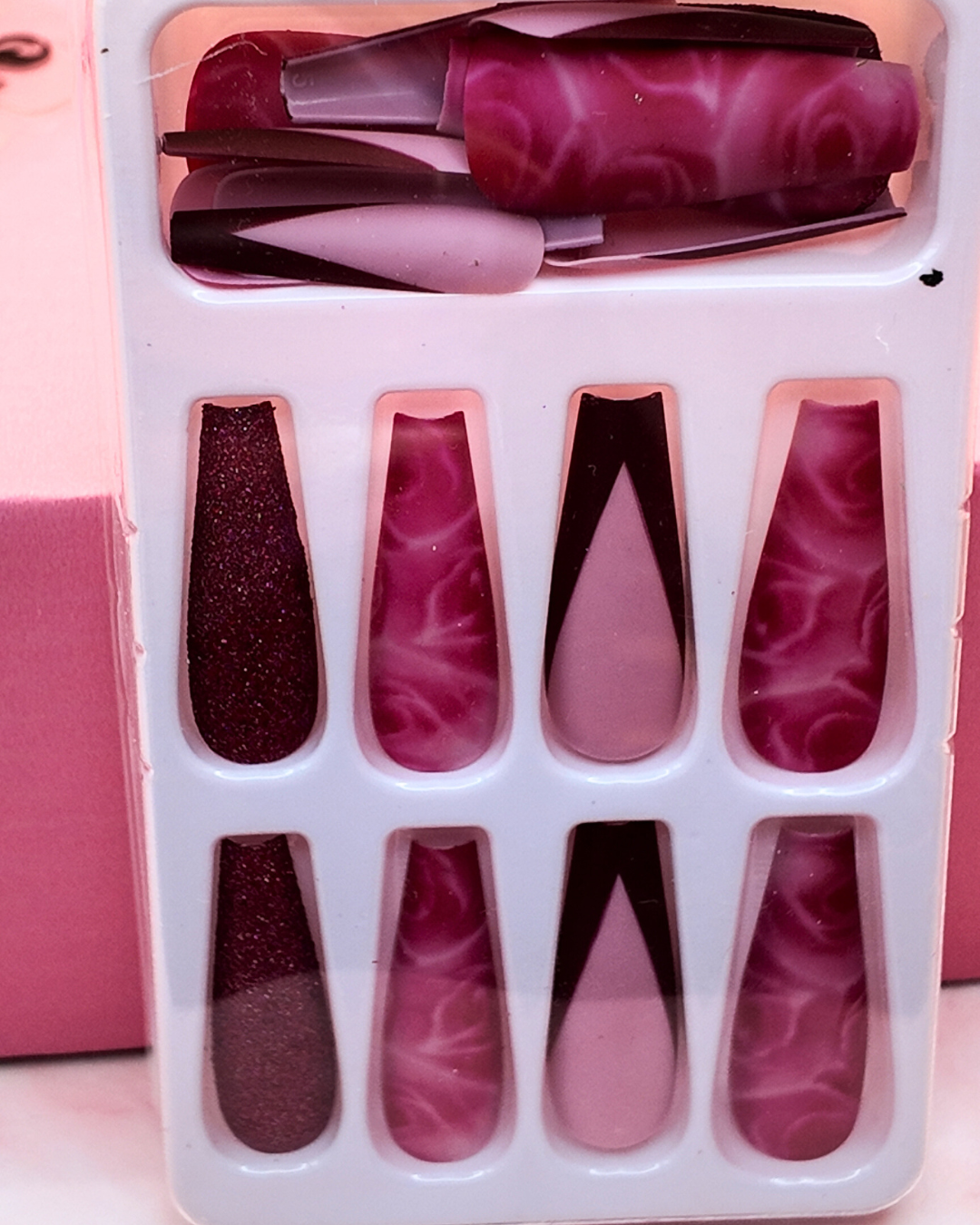 Velvet Wine – Press On Nails ❤️‍🔥