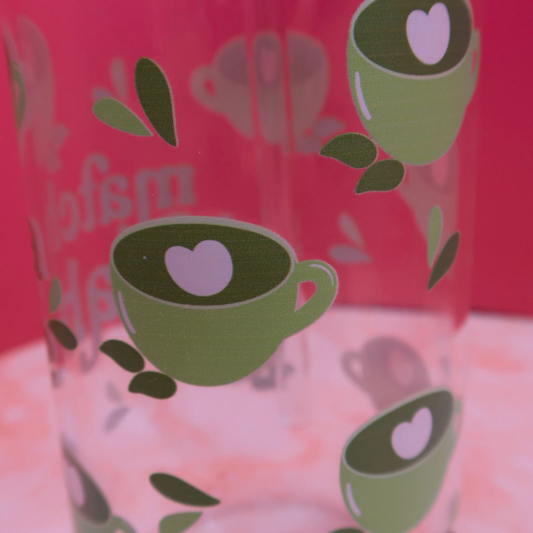 Gobelet en verre “Matcha Babe” 🍵💚