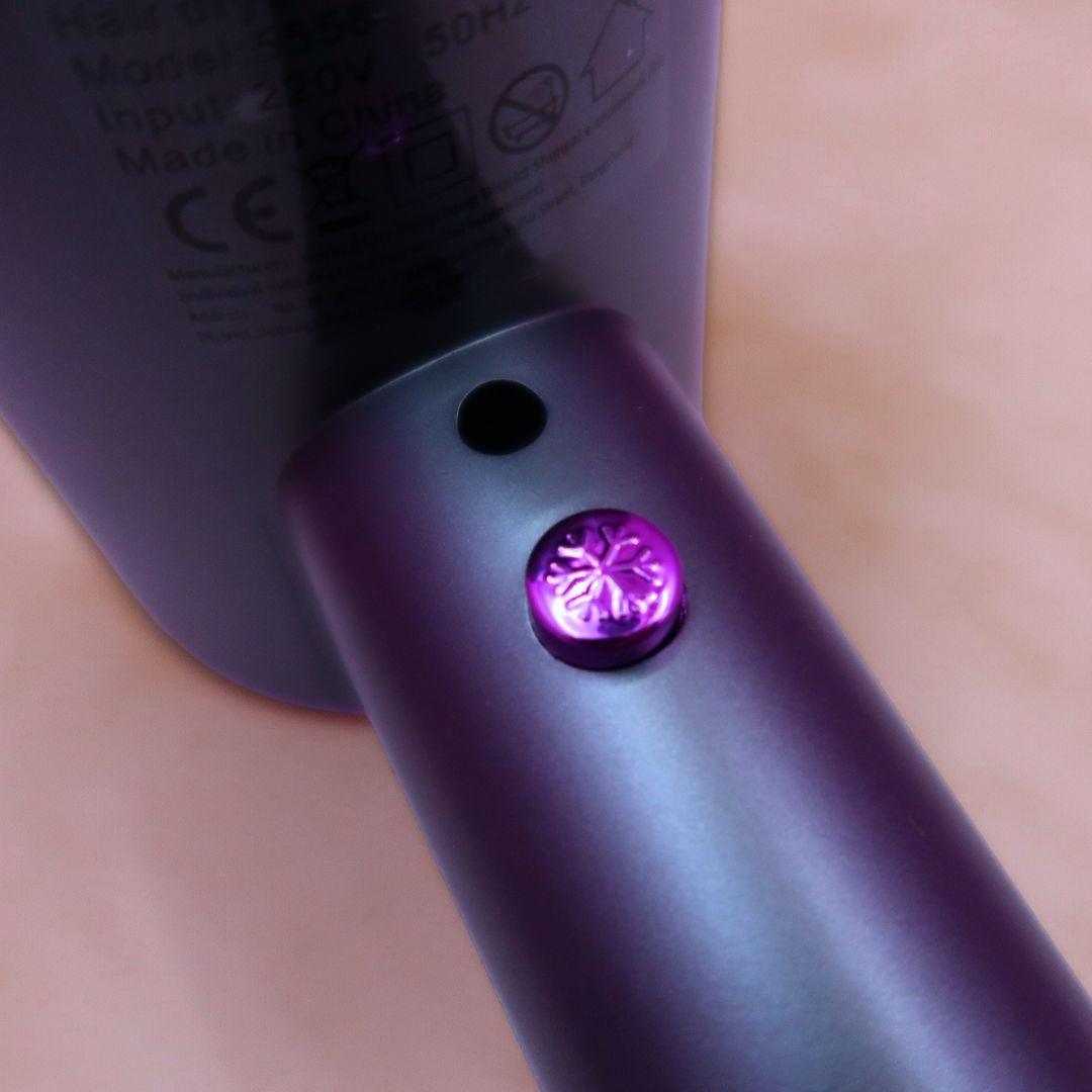 💋 Sèche-cheveux ionique compact – Dégradé Rose / Violet Nuit