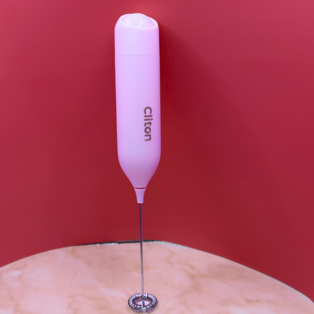 🌀 Mousseur à Lait Électrique – Rose ou Noir