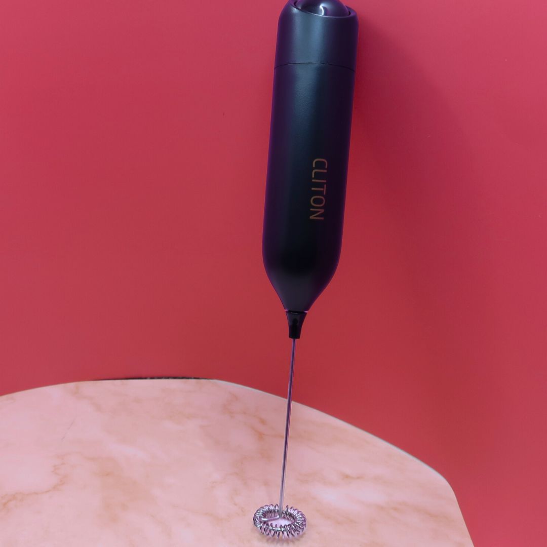🌀 Mousseur à Lait Électrique – Rose ou Noir