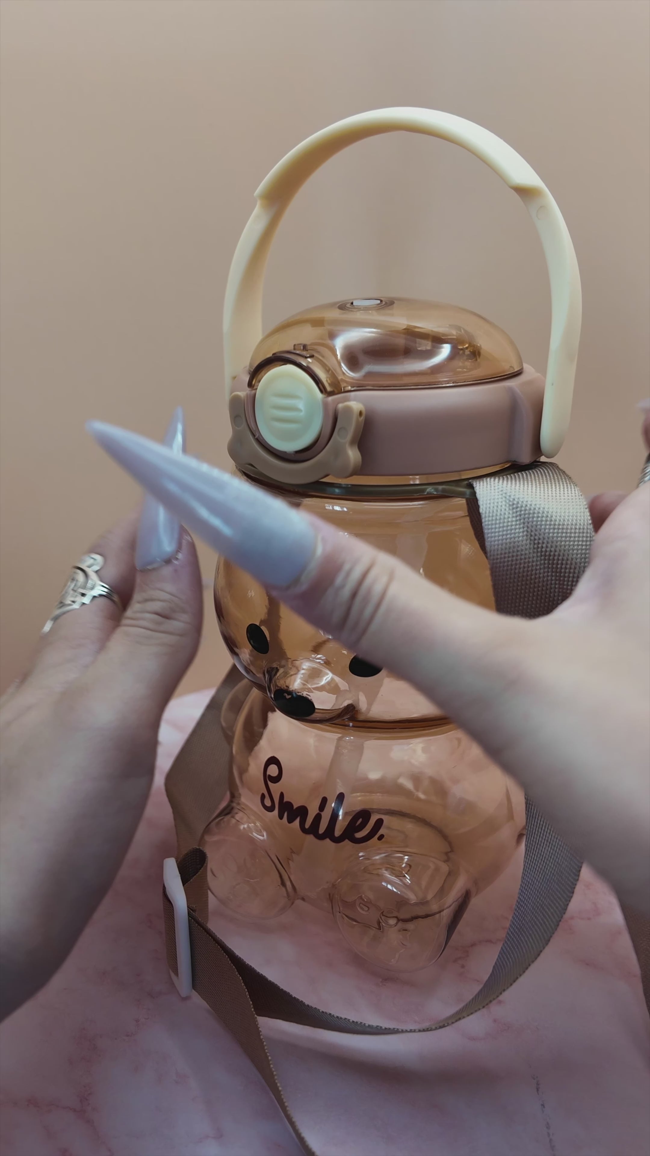 🧸 Gourde Ourson « Smile » — Édition Kawaii