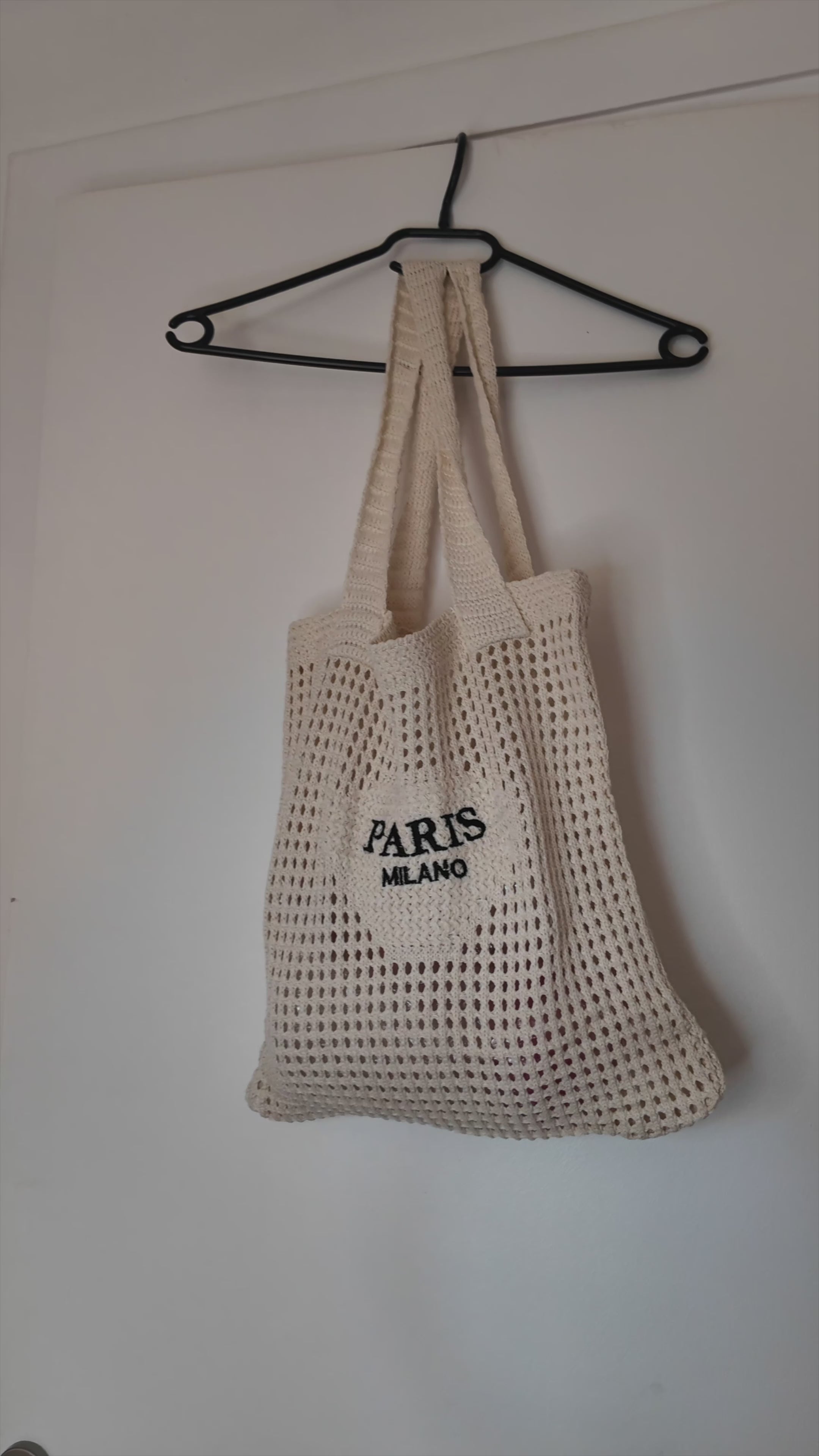 🧶 Sac en Crochet « Paris Milano » — Édition Summer Chic