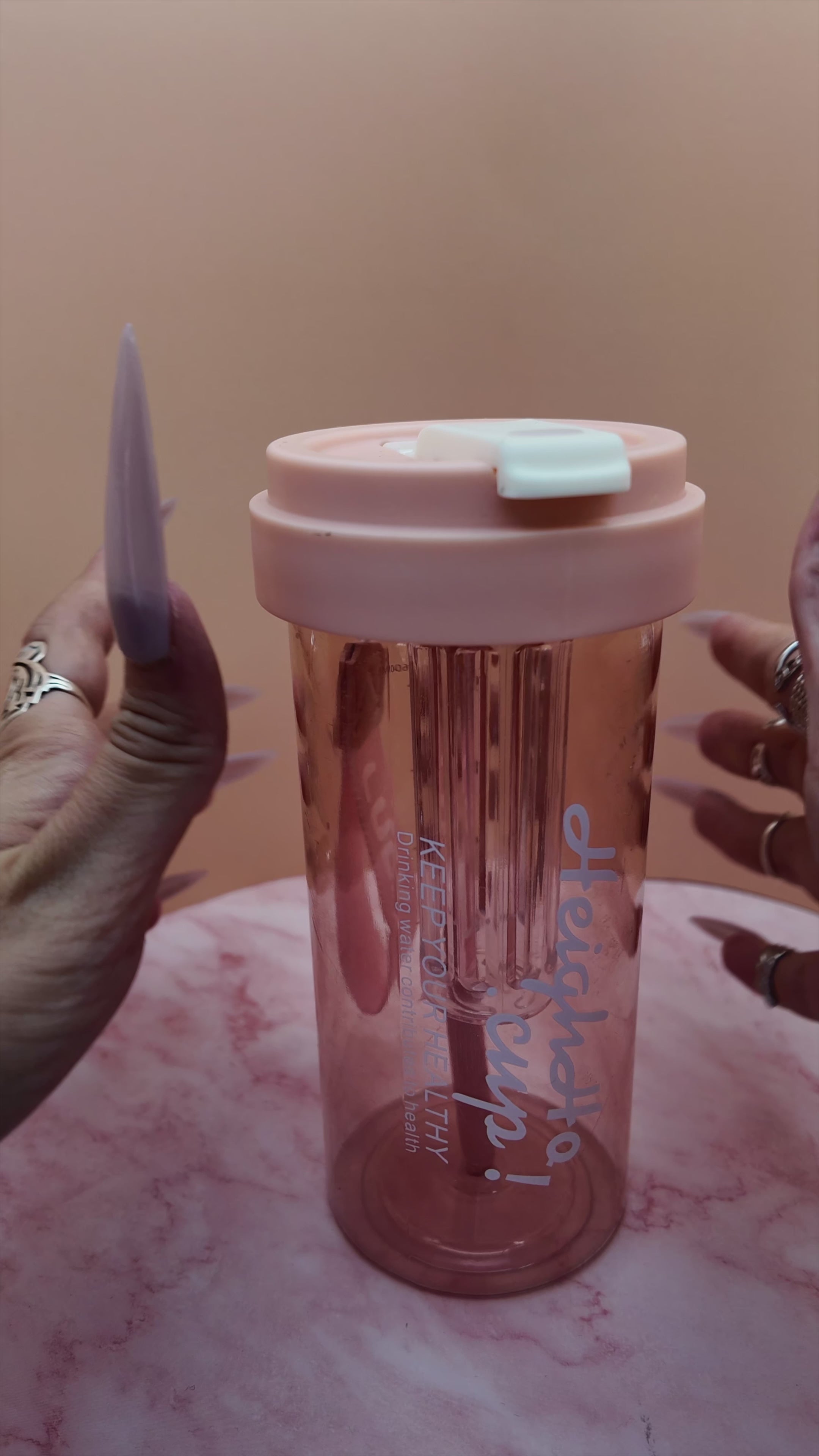 🥤 Gobelet « Aesthetic Cup » — Édition Crystal rose ou blanc
